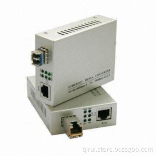 Fiber to RJ45/SFP media converter, 1.25g, 1310, SFP slots